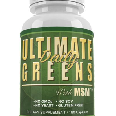 Ultimate Daily Greens with MSM no gmo yeast or soy gluten free vegan friendly